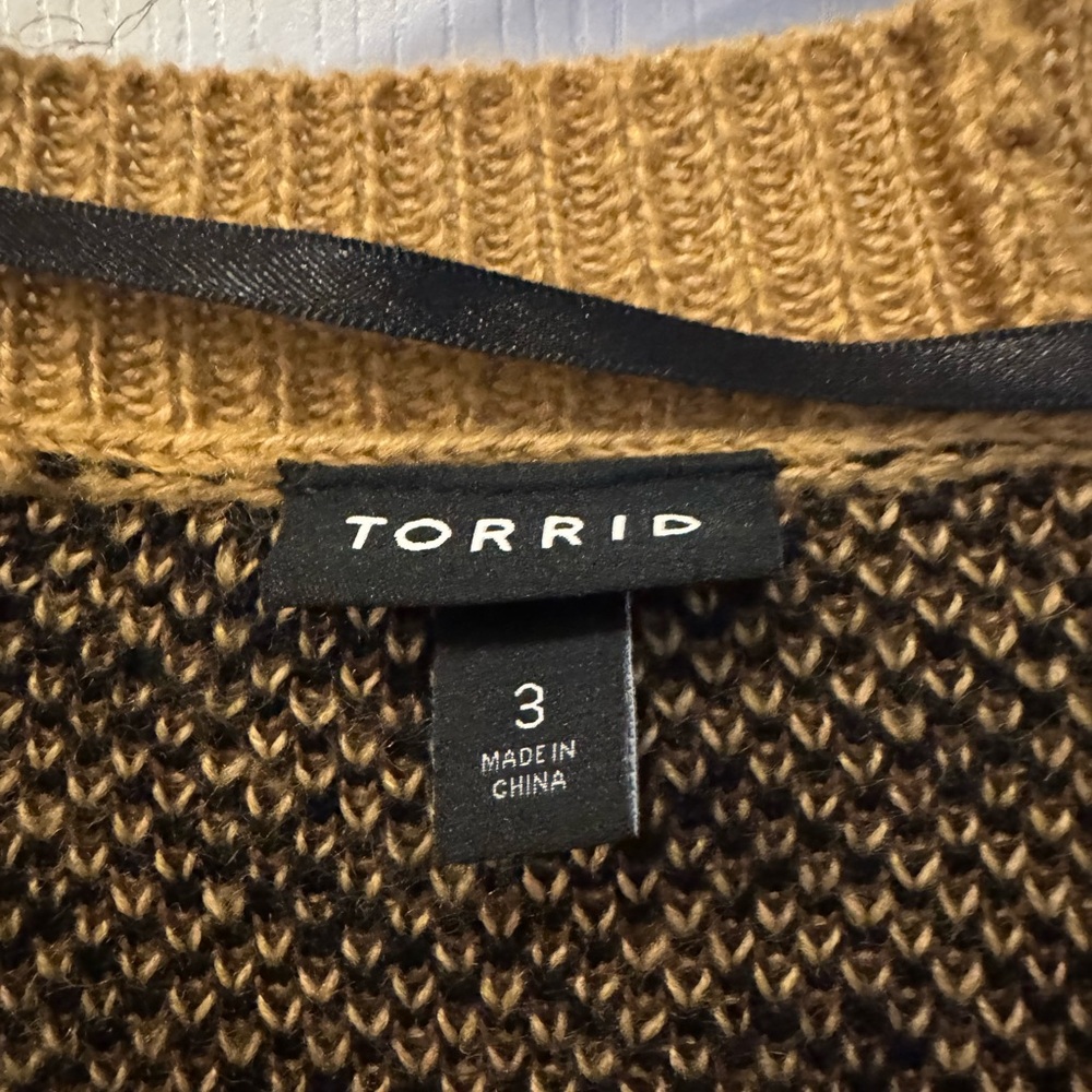 Torrid Open Front Duster: Leopard Print - image 3